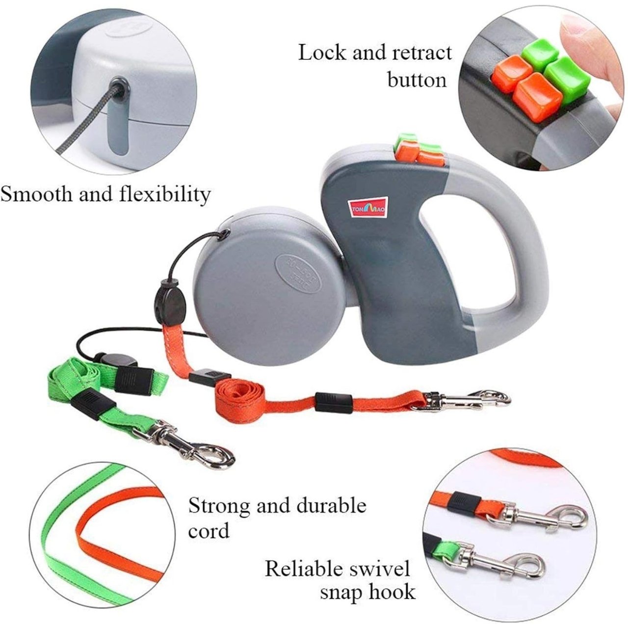 DoubleLeash, αναδιπλούμενο λουρί για δύο σκύλους - Image 6