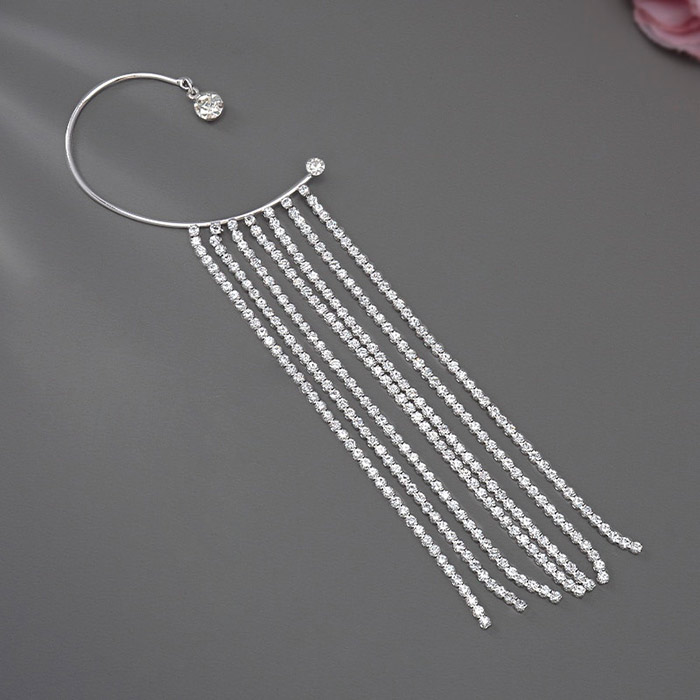 EarringCrystals,κρεμαστά σκουλαρίκια με κρυσταλλακια (1 τεμάχιο) - Image 3
