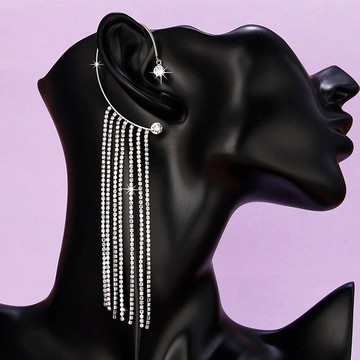 EarringCrystals,κρεμαστά σκουλαρίκια με κρυσταλλακια (1 τεμάχιο) - Image 4
