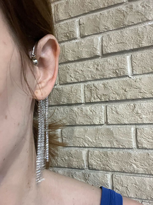 EarringCrystals,κρεμαστά σκουλαρίκια με κρυσταλλακια (1 τεμάχιο) - Image 10