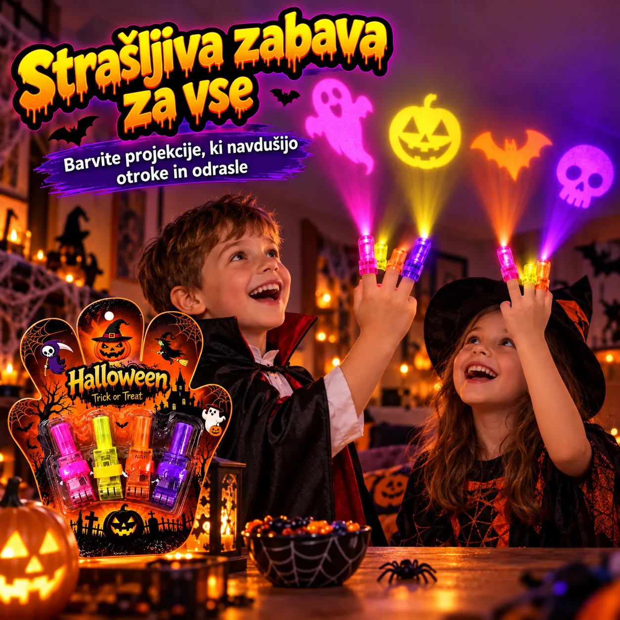 Προβολείς LED για δάχτυλα – Halloween, FingerLights - Image 7