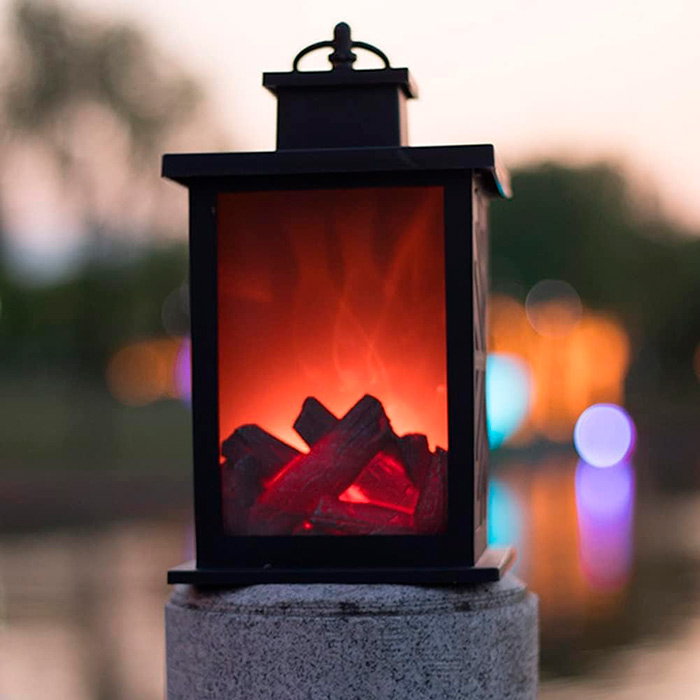 FireLantern, ένα διακοσμητικό φωτιστικό με εμφάνιση τζακιού και εικονική φωτιά - Image 8
