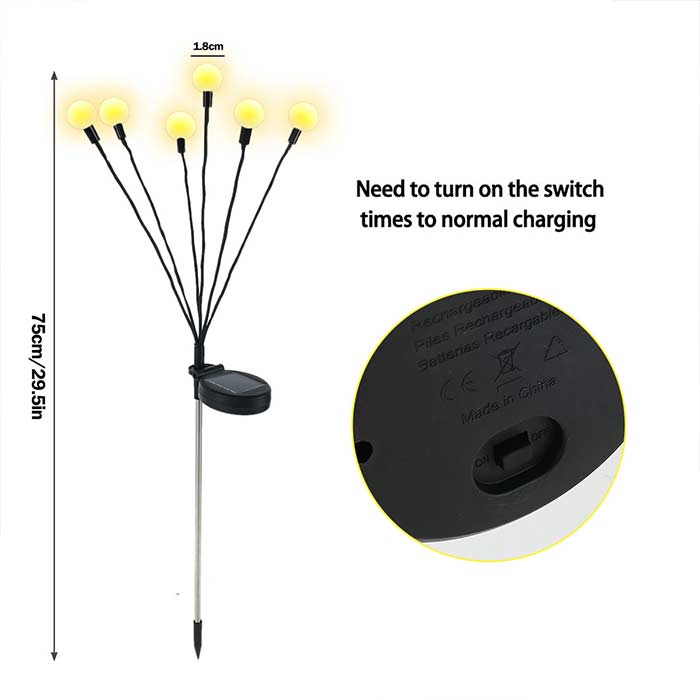 FireflyLights, ηλιακό φωτιστικό κήπου με 6 φώτα - Image 8