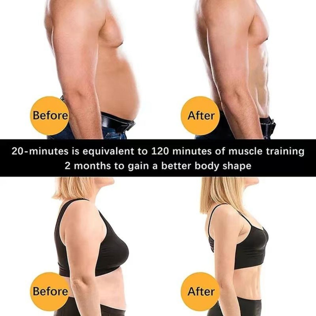 FitnessBelt, ζώνη διέγερσης κοιλιακών μυών - Image 4