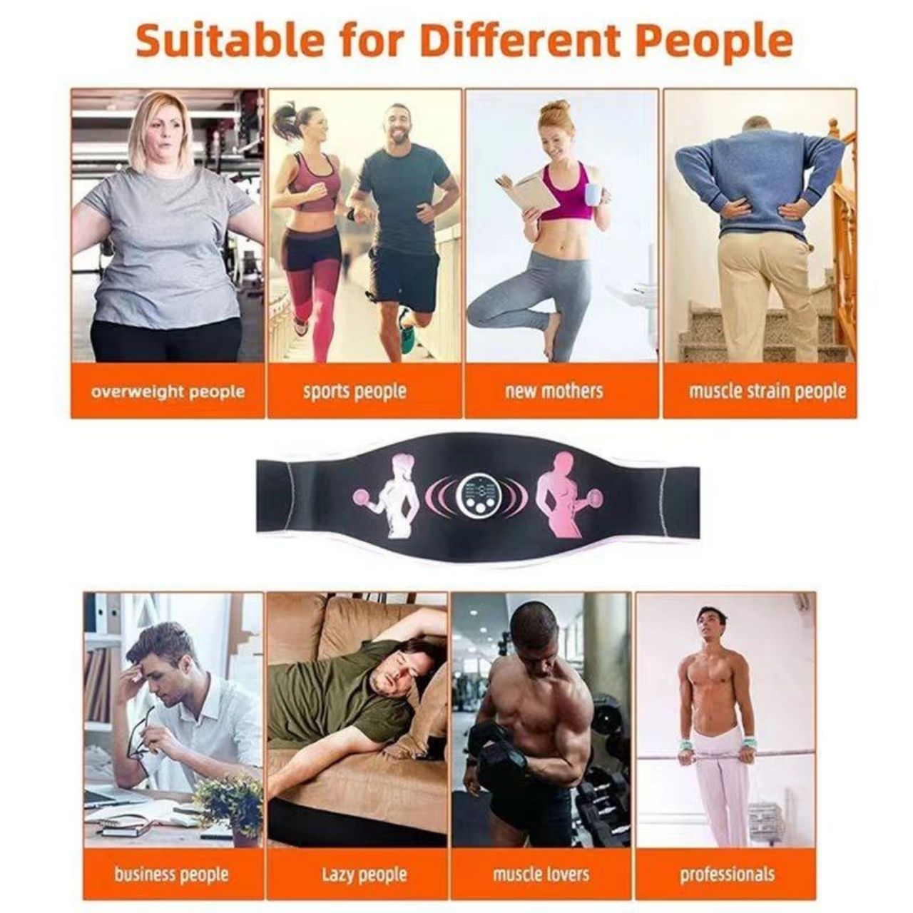FitnessBelt, ζώνη διέγερσης κοιλιακών μυών - Image 5