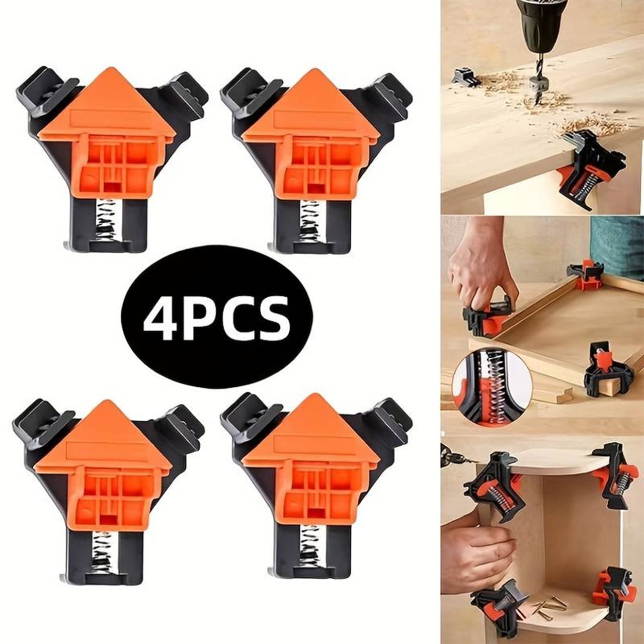 FixClamps, εργαλείο συγκόλλησης ξύλου 90 μοιρών (4 κομμάτια) - Image 9
