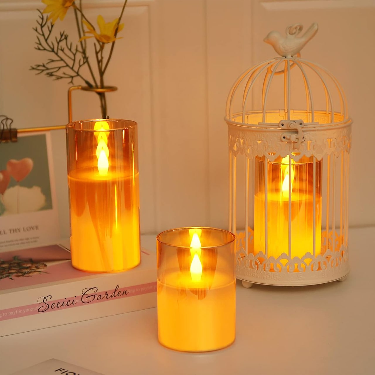 FlickCandles, σετ από κομψά διακοσμητικά κεριά (3 τεμάχια) - Image 1