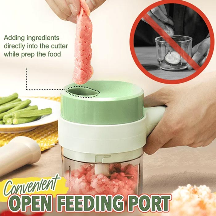 FoodProcessor, σετ κουζίνας 5 τεμαχίων για κοπή, τεμαχισμό, ξεφλούδισμα και καθάρισμα - Image 7
