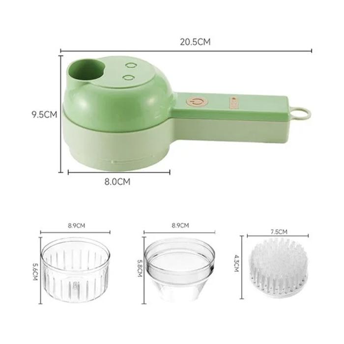 FoodProcessor, σετ κουζίνας 5 τεμαχίων για κοπή, τεμαχισμό, ξεφλούδισμα και καθάρισμα - Image 8
