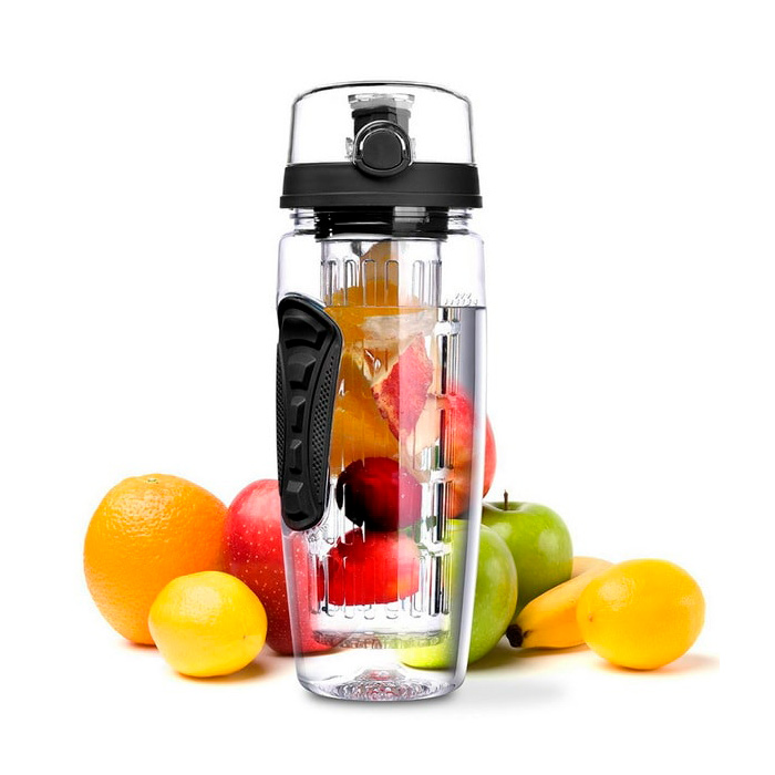 FruitBottle, μπουκάλι νερού με σουρωτήρι για φρούτα, μυρωδικά και τσάι (1000 ml) - Image 2