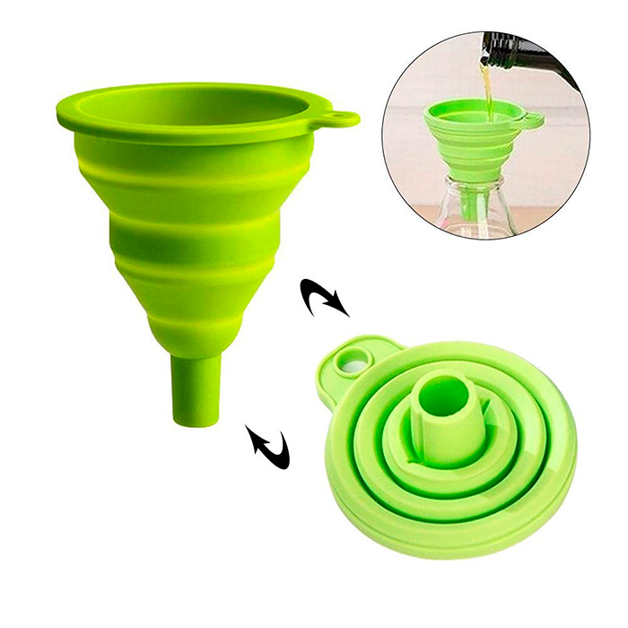 Funnel, ένα συμπτυσσόμενο σιλικονούχο χωνί για τη διανομή υγρών και άλλων τροφίμων - Image 1