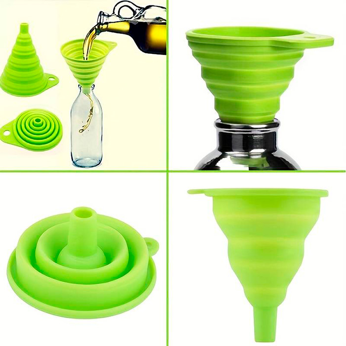 Funnel, ένα συμπτυσσόμενο σιλικονούχο χωνί για τη διανομή υγρών και άλλων τροφίμων - Image 3