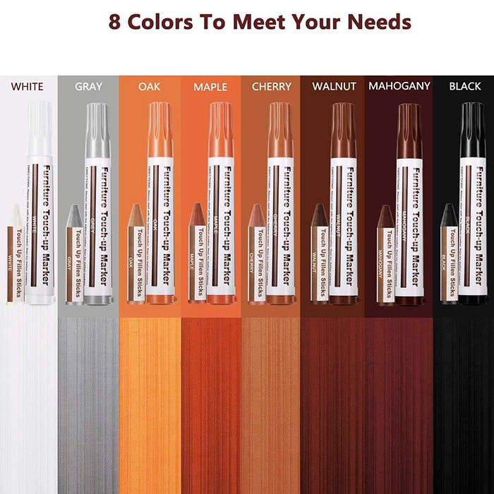 FurnitureMarkers, σετ επισκευής για γρατζουνιές και φθορές - Image 2