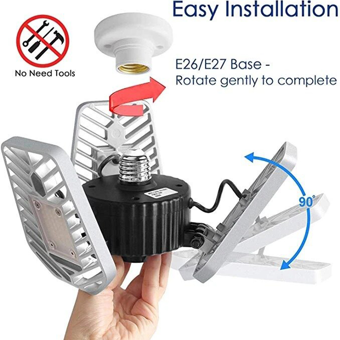 GarageLights, ανακλαστήρας LED 6 σε 1 για γκαράζ ή συνεργείο - Image 10
