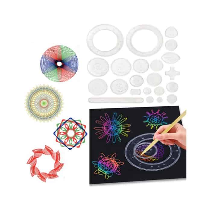GeoArtKit, ένα σετ σχεδίασης 27 τεμαχίων με γεωμετρικούς σπειρογράφους - Image 2