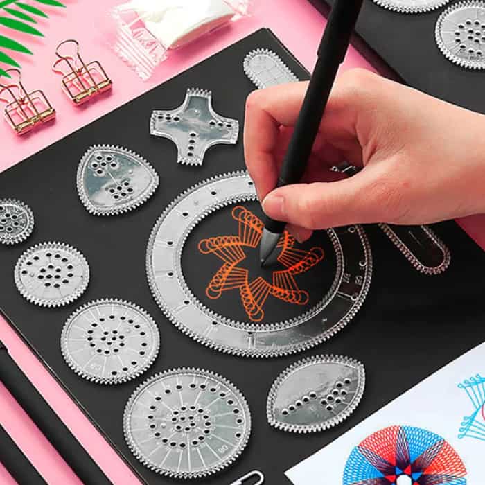 GeoArtKit, ένα σετ σχεδίασης 27 τεμαχίων με γεωμετρικούς σπειρογράφους - Image 3
