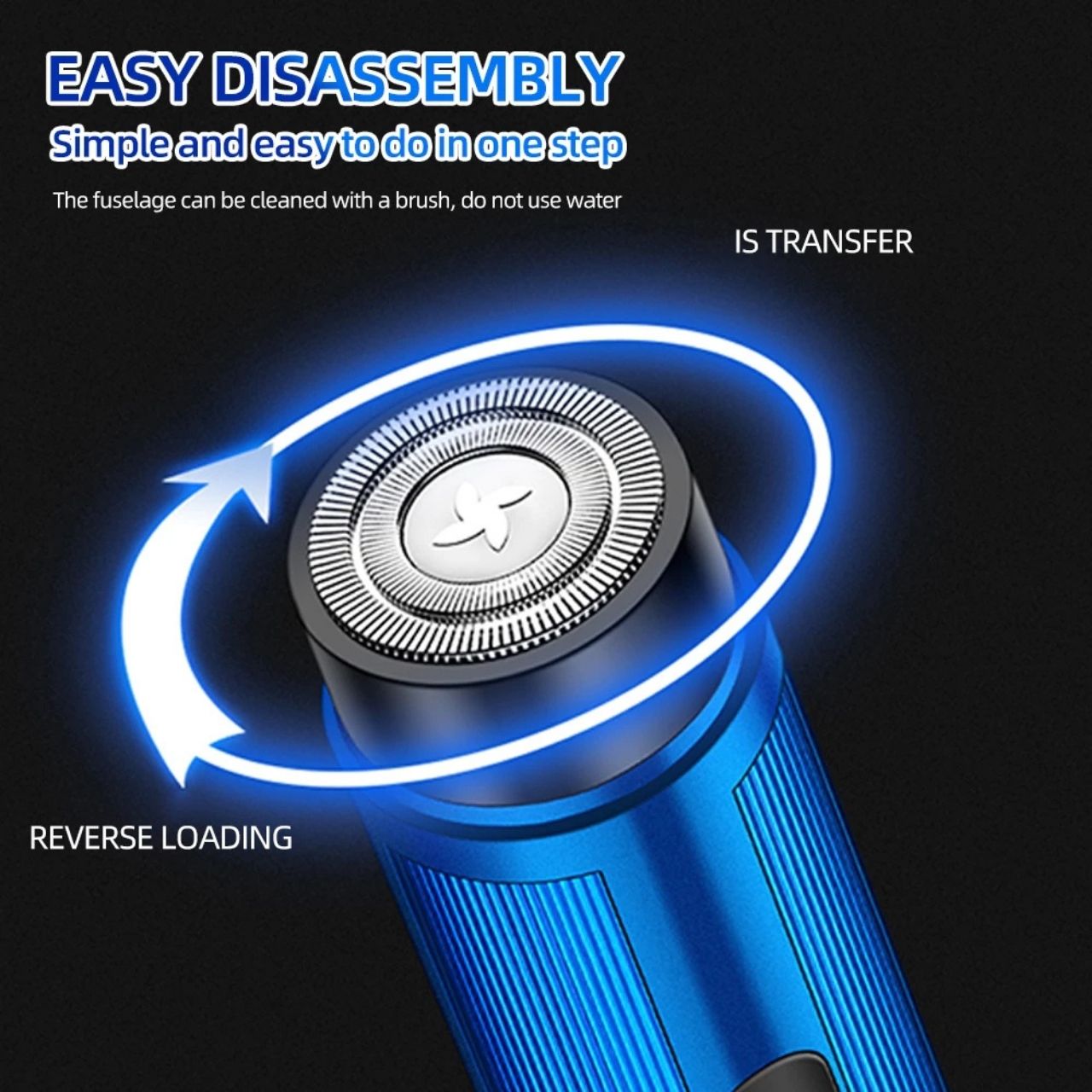 GlideShaver, ηλεκτρική ξυριστική μηχανή για υγρό και στεγνό ξύρισμα - Image 7