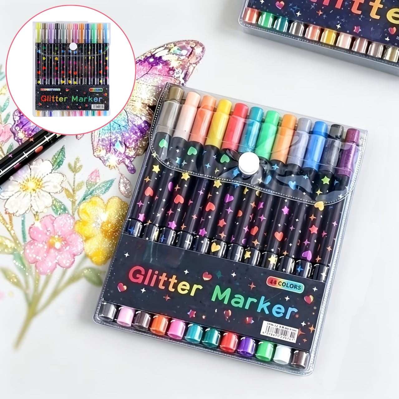 Μαρκαδόροι με γκλίτερ, GlitterMarkers - Image 4