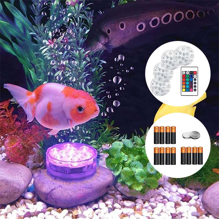 GlowBundle, 4 αδιάβροχα LED φώτα + σετ μπαταριών - Image 5