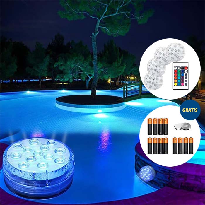 GlowBundle, 4 αδιάβροχα LED φώτα + σετ μπαταριών - Image 8