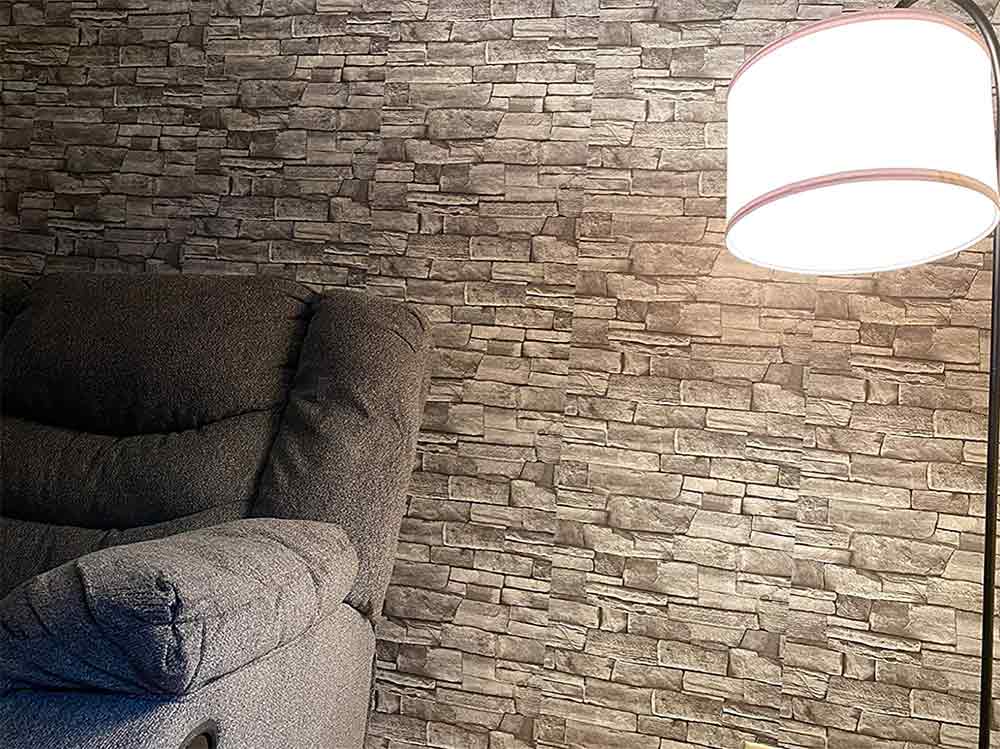 GreyBricks, αυτοκόλλητα τοίχου με όψη 3D σε γκρι τούβλο - Image 9