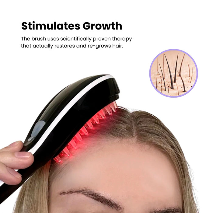 GrowthBrush, θεραπευτική βούρτσα μαλλιών 4 σε 1 - Image 3