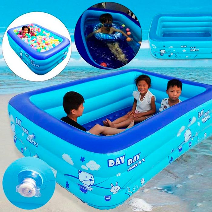HappyPool, φουσκωτή παιδική πισίνα - Image 3