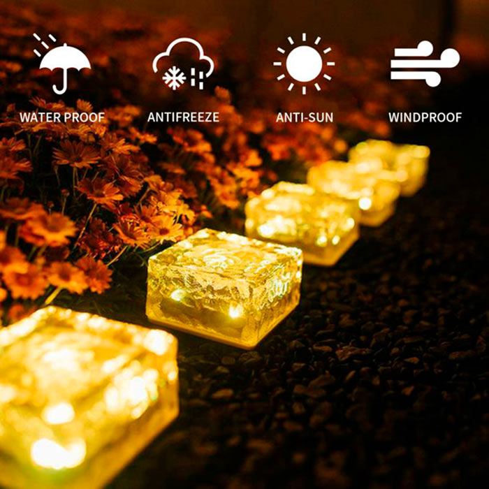 IceCubeLights, ηλιακά φωτάκια κήπου σε σχήμα κύβου (2 τμχ) - Image 3