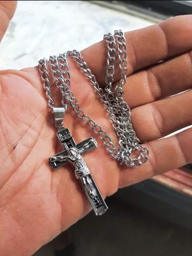 JesusNecklace, ασημένια αλυσίδα με τον Ιησού - Image 3