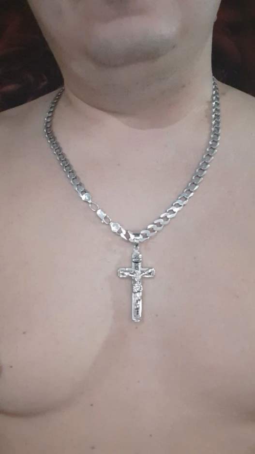 JesusNecklace, ασημένια αλυσίδα με τον Ιησού - Image 4