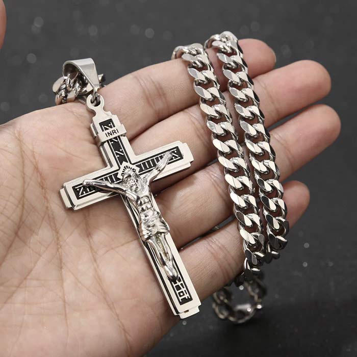 JesusNecklace, ασημένια αλυσίδα με τον Ιησού - Image 5