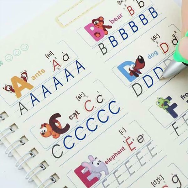 KidBook, 4 τετράδια αντιγραφής για γραφή και ζωγραφική με το Μαγικό στυλό, τα οποία σβήνουν αυτόματα όταν στεγνώνουν - Image 2