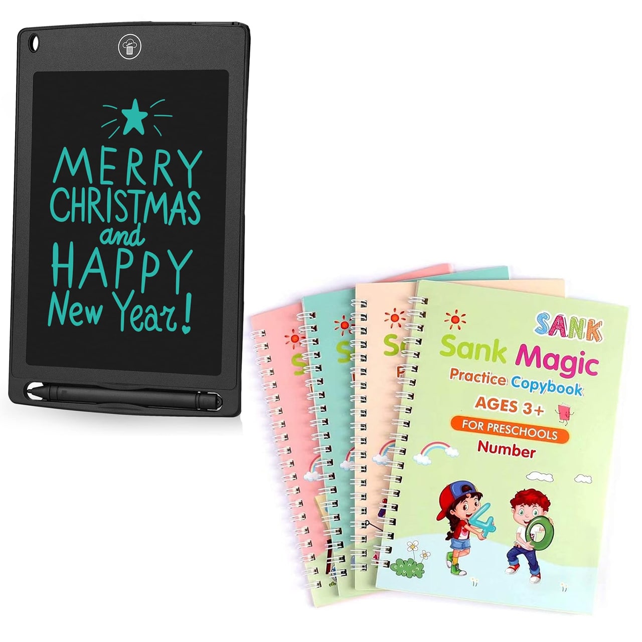KidsBundle, LED pen tablet και 4 μαγικά τετράδια για να μάθουν να γράφουν και να σχεδιάζουν - Image 2