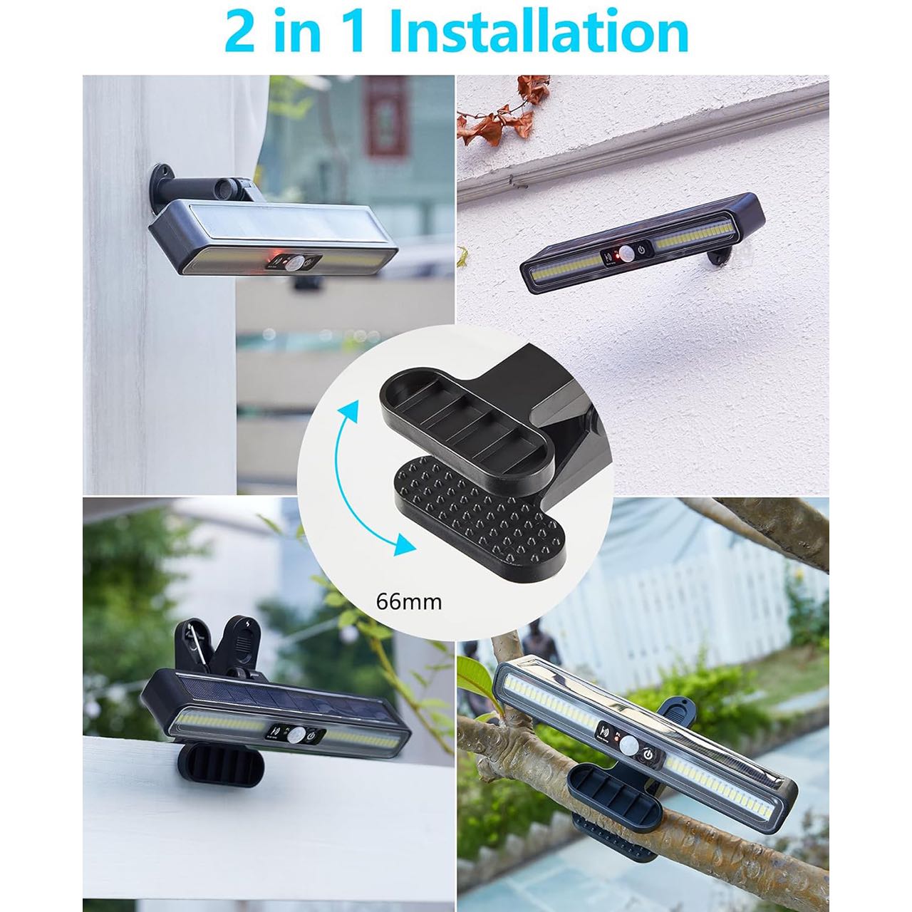 LampClip, εξωτερική ηλιακή λάμπα με αισθητήρα κίνησης - Image 3