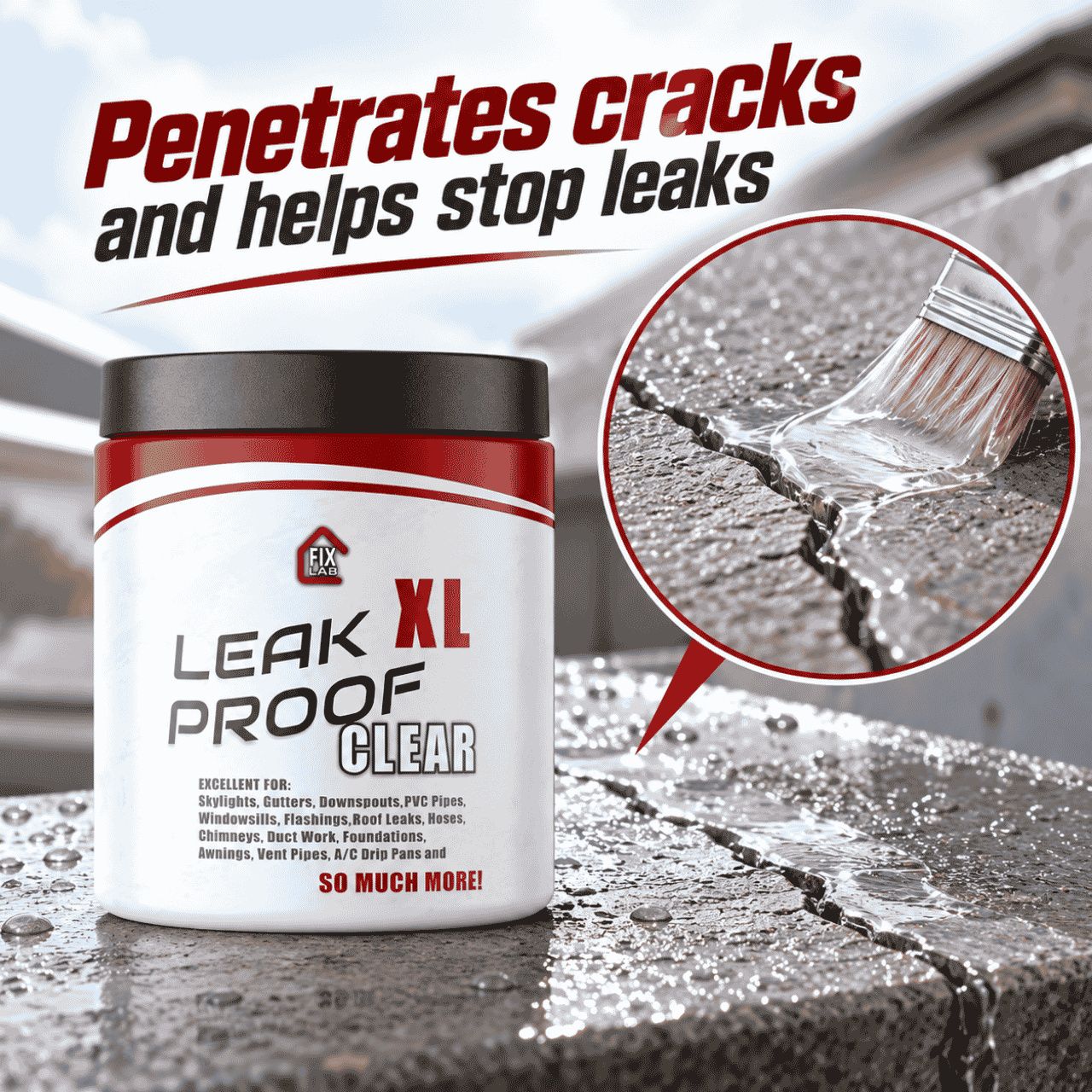 Διάφανη επίστρωση για τη σφράγιση ρωγμών, LeakProof - Image 3