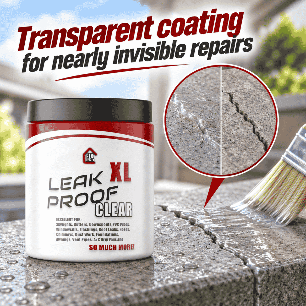 Διάφανη επίστρωση για τη σφράγιση ρωγμών, LeakProof - Image 5