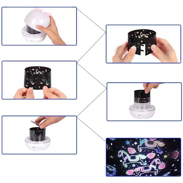 MagicLamp, δυναμική λάμπα προβολέας 2 σε 1 με 6 διαφορετικά μοτίβα - Image 9