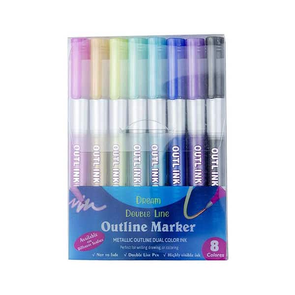 MagicMarkers, σετ μαρκαδόρων 8 τεμαχίων που δημιουργούν ένα μαγικό περίγραμμα - Image 1