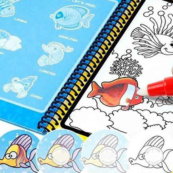 MagicWaterBook, ένα σετ με 3 μαγικά μολύβια ακουαρέλας για δημιουργία χωρίς βρωμιά - Image 4