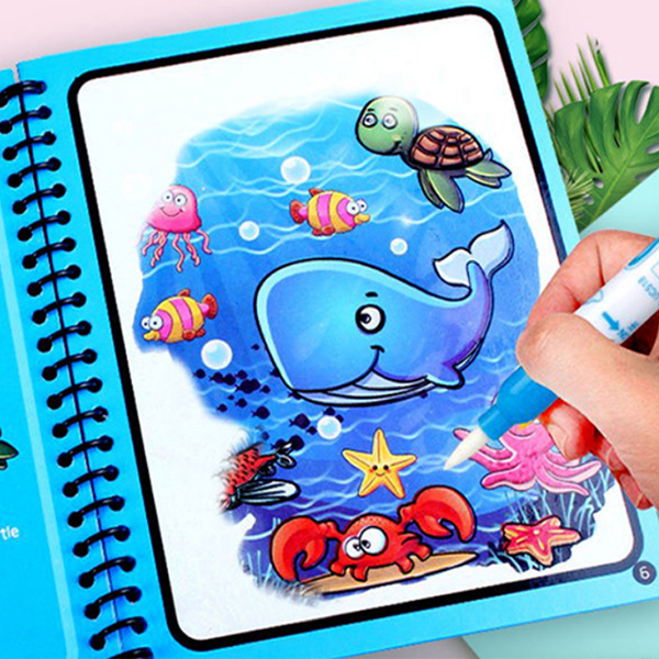 MagicWaterBook, ένα σετ με 3 μαγικά μολύβια ακουαρέλας για δημιουργία χωρίς βρωμιά - Image 8