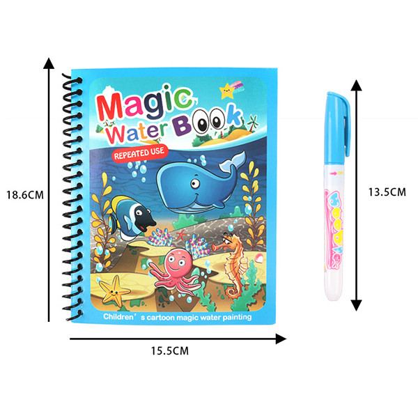 MagicWaterBook, ένα σετ με 3 μαγικά μολύβια ακουαρέλας για δημιουργία χωρίς βρωμιά - Image 9