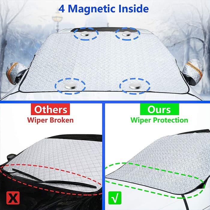 MagneticCarCover, προστατευτικό κάλυμμα με μαγνήτες για το παρμπρίζ - Image 2