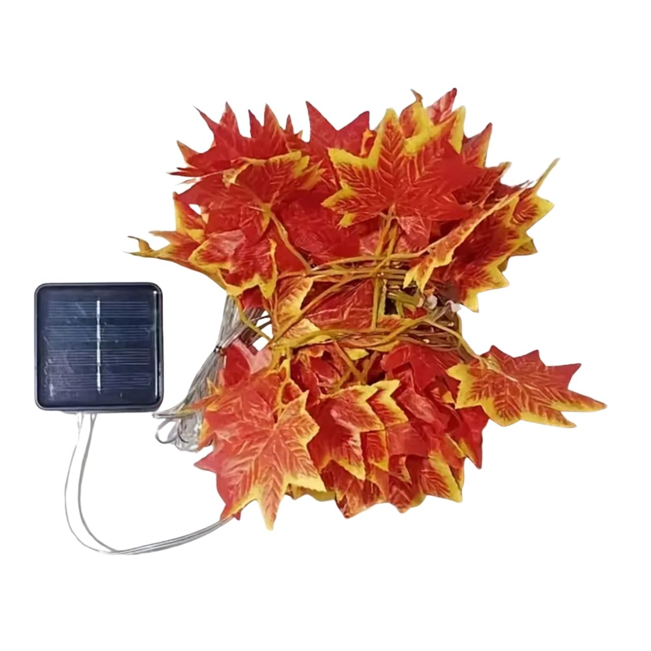 Ηλιακή γιρλάντα LED με φθινοπωρινά φύλλα, MapleLeaf - Image 6