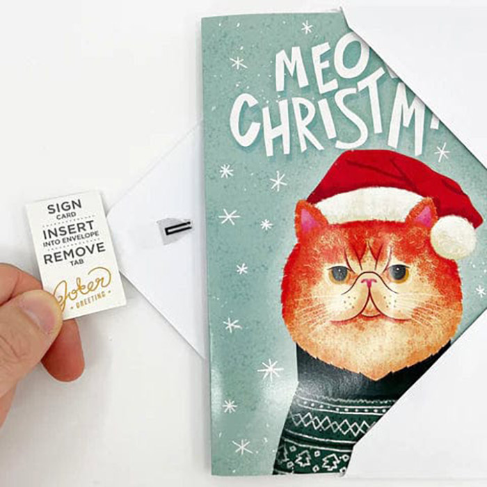 MeowCard, ένα διασκεδαστικό Χριστουγεννιάτικο κάρτα με ένα γάτο - Image 3