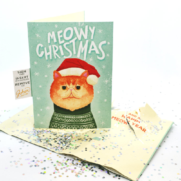 MeowCard, ένα διασκεδαστικό Χριστουγεννιάτικο κάρτα με ένα γάτο - Image 5
