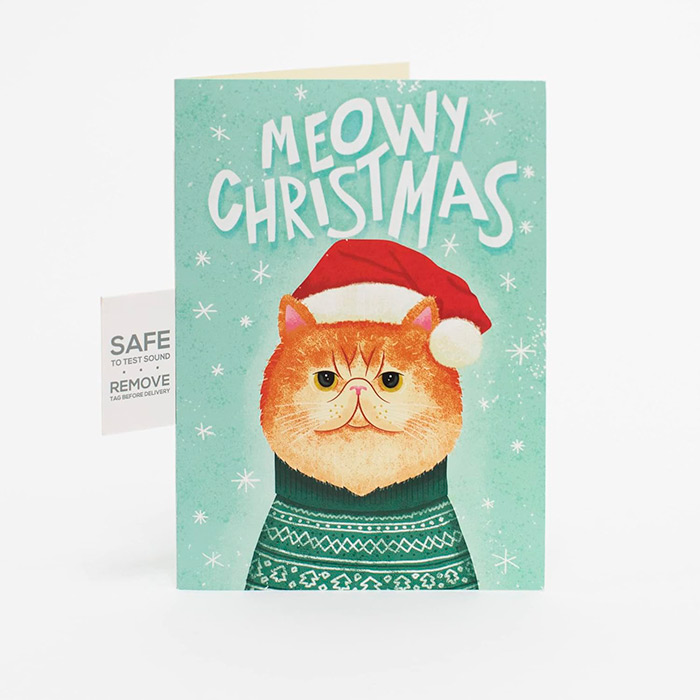 MeowCard, ένα διασκεδαστικό Χριστουγεννιάτικο κάρτα με ένα γάτο - Image 6