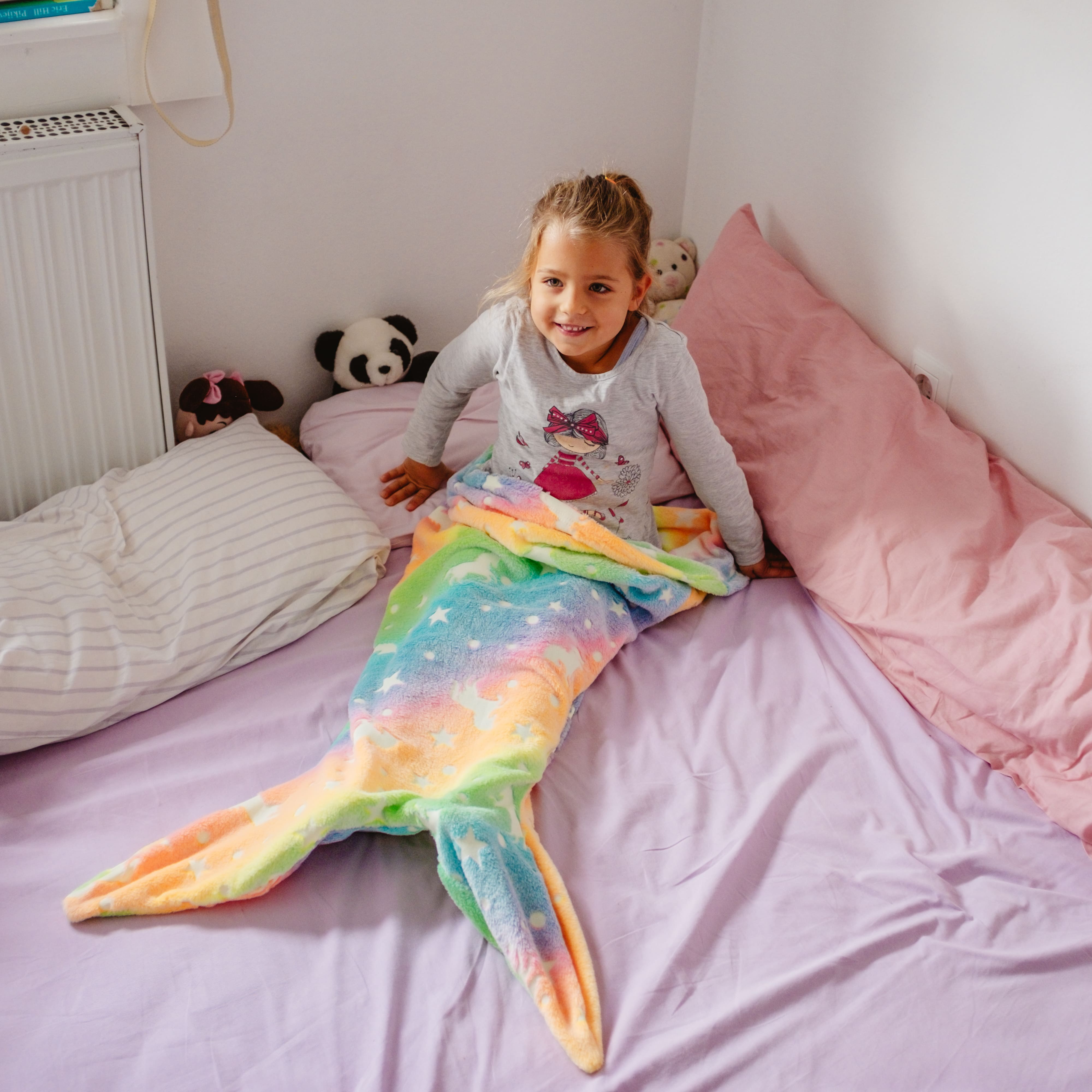 MermaidBlanket, παιδική κουβέρτα σε σχήμα ουράς γοργόνας - Image 8