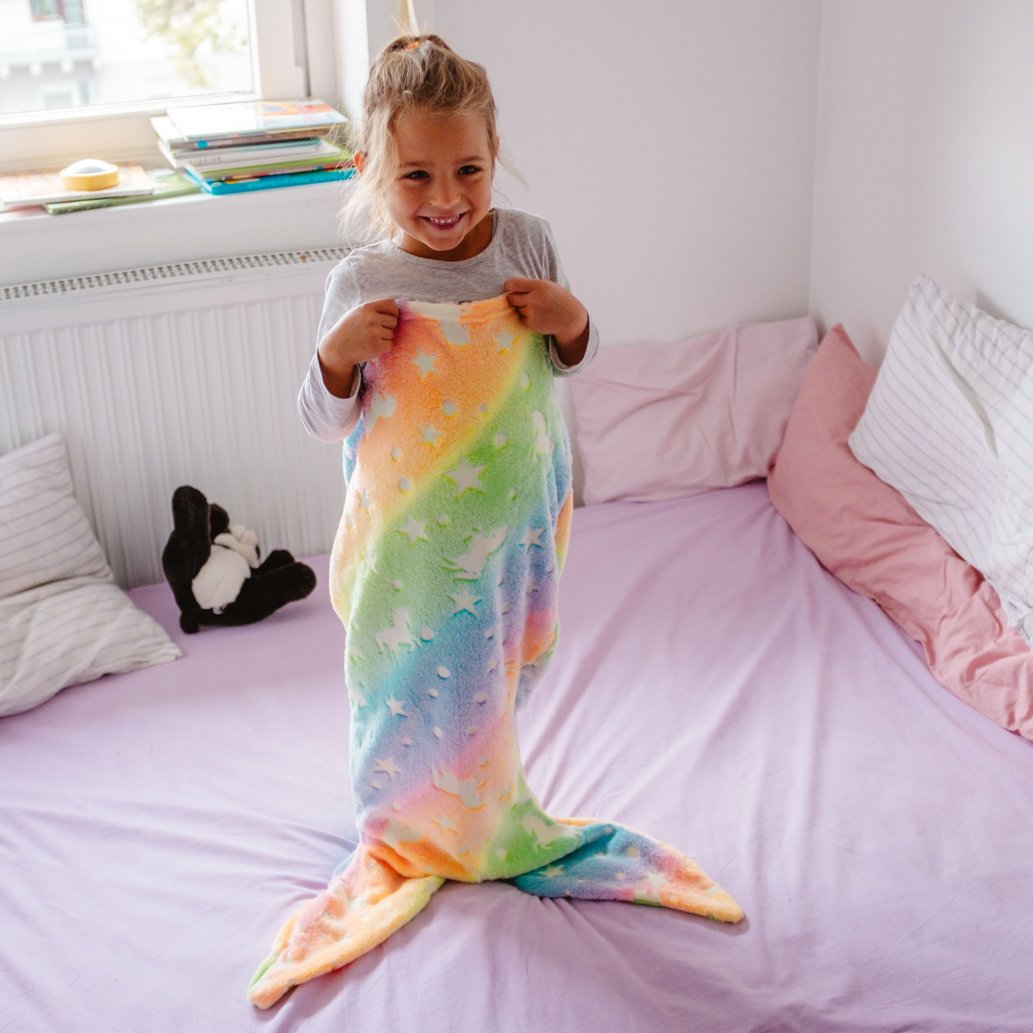 MermaidBlanket, παιδική κουβέρτα σε σχήμα ουράς γοργόνας - Image 10