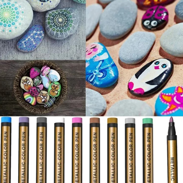 MetallicColorPen, ένα σετ μαρκαδόρων 10 τεμαχίων για σχεδιασμό - Image 6