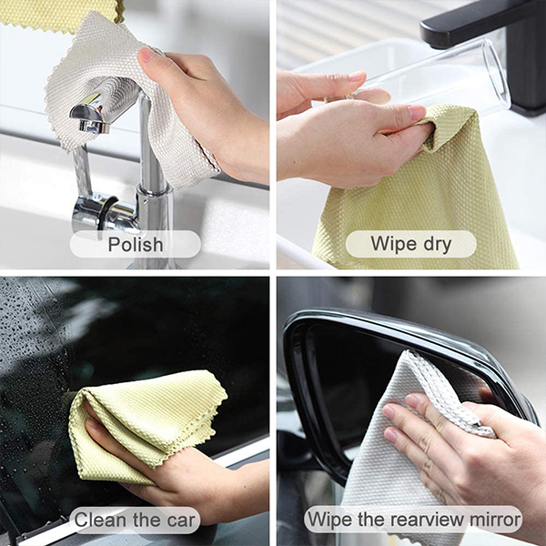 MicrofiberCloth, πανί καθαρισμού μικροϊνών πολλαπλών χρήσεων (4 τεμ.) - Image 6